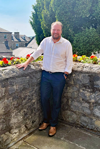 Adam Allen standing outside Council Offices