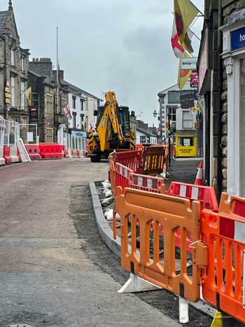 Castle street roadworks