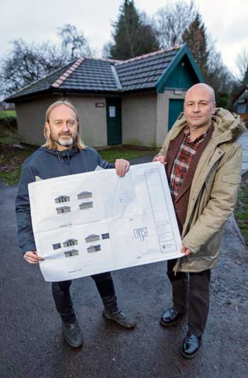 Ribble Valley Borough Council’s principal surveyor Danny Green (left) and David Birtwistle, chairman of the council’s economic development committee.