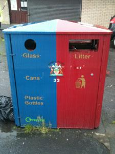 Street litter bin