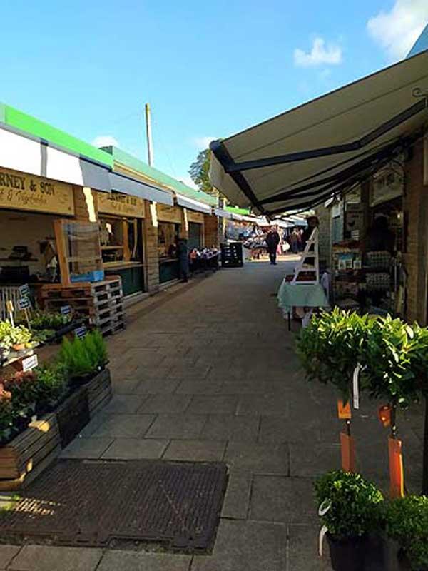 Stalls at Clitheroe Market