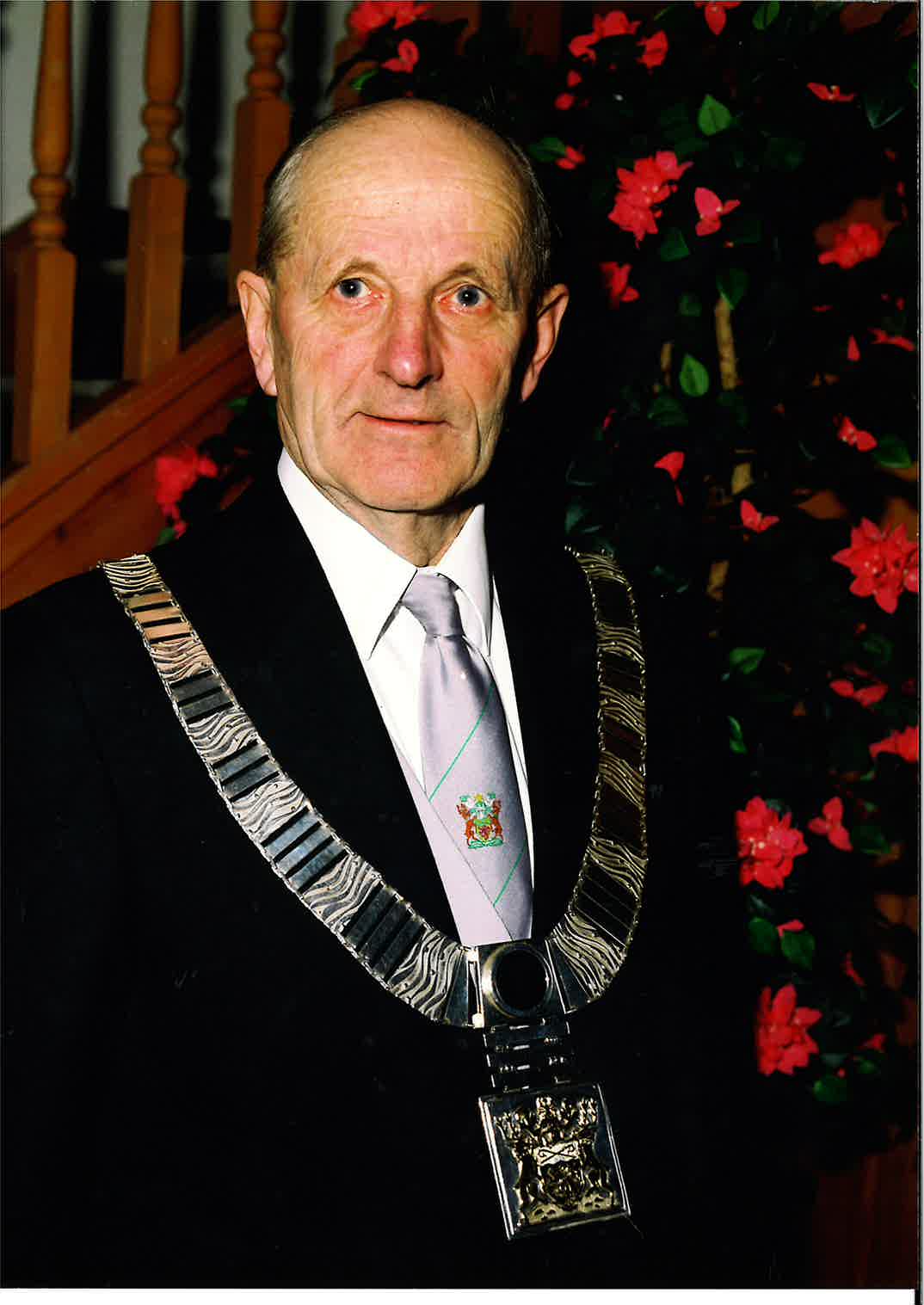 Peter Ainsworth during as Ribble Valley Mayor. Wearing the Mayoral chains.