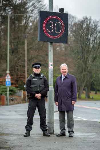 SPID’s in action: (L to R): Kevin Day, police sergeant for the Rural Task Force, Councillor Stuart Hirst, chairman of Ribble Valley Borough Council’s health and housing committee.