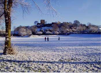 Clitheroe Castle Snow