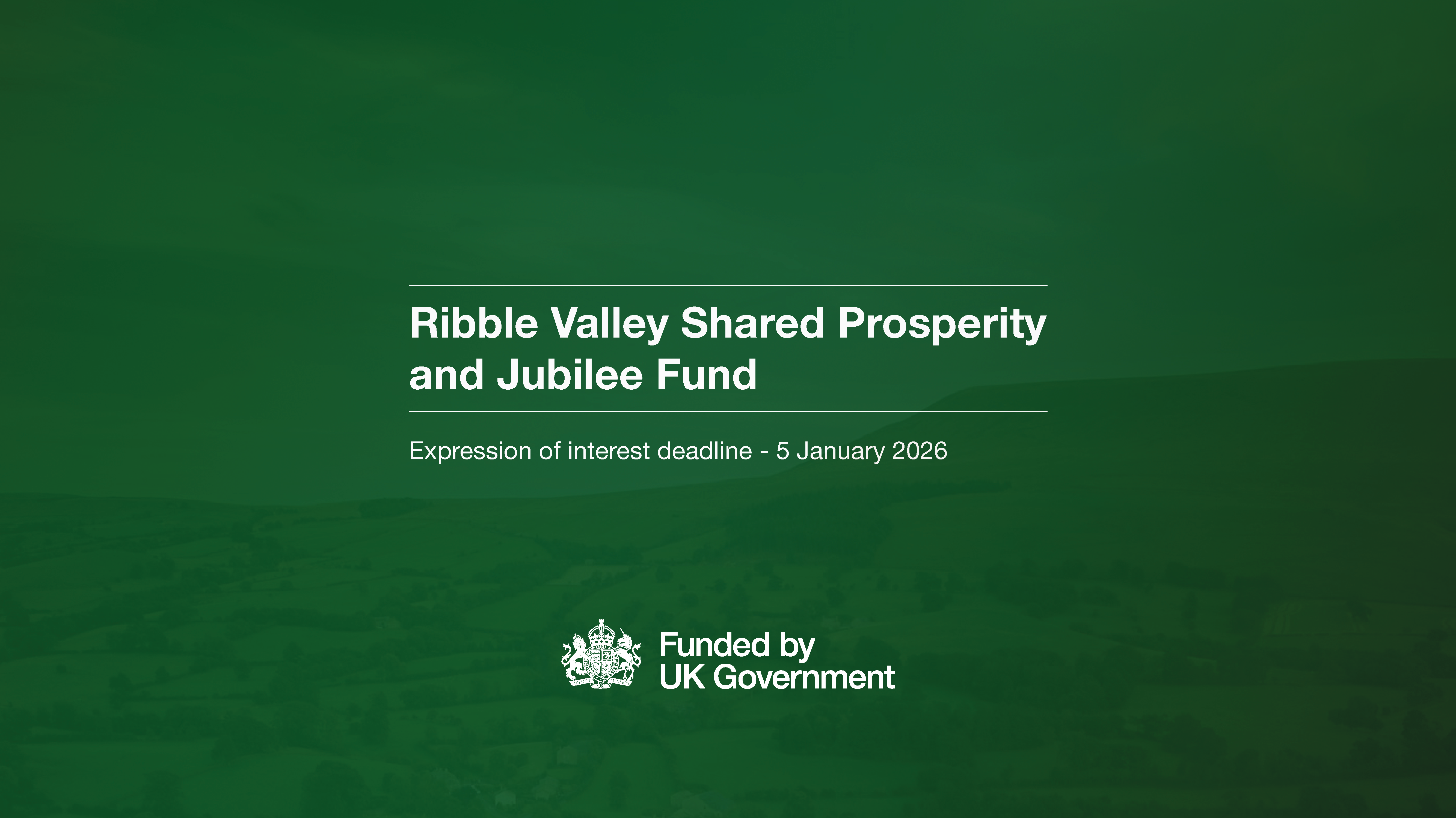 UK Shared Prosperity and Jubilee Fund 2025