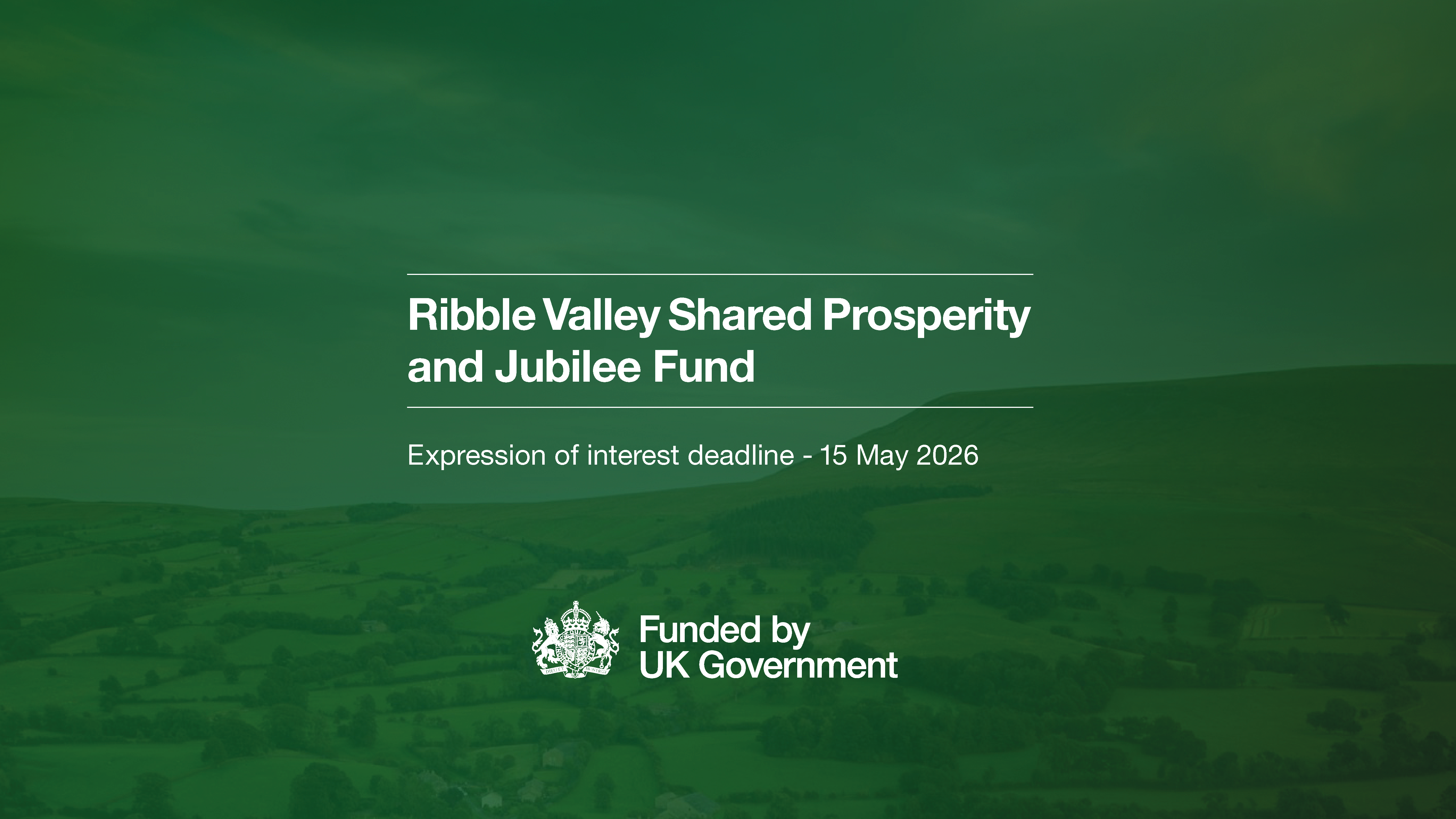 UK Shared Prosperity fund closing 15 May 2026