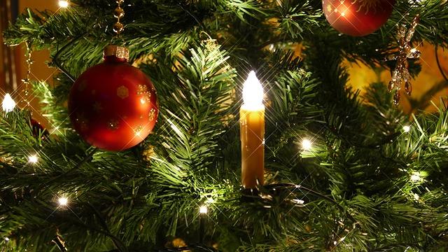 Christmas Tree and Candle