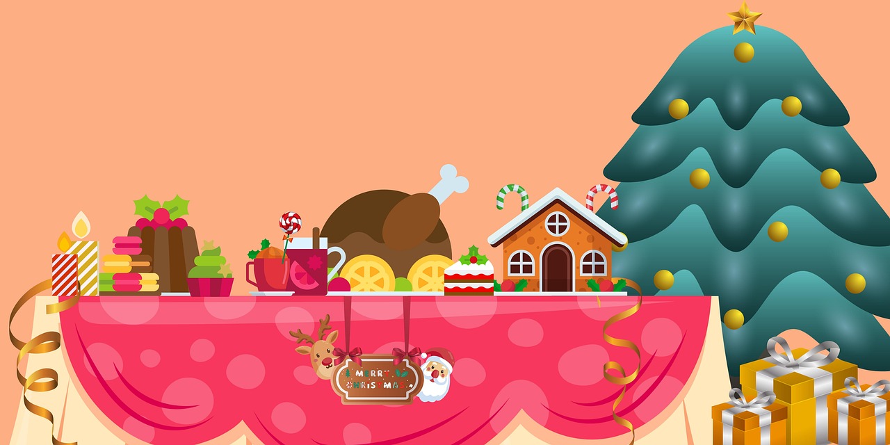 Christmas dinner graphic