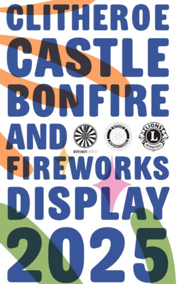 Clitheroe Castle Bonfire Poster 2025